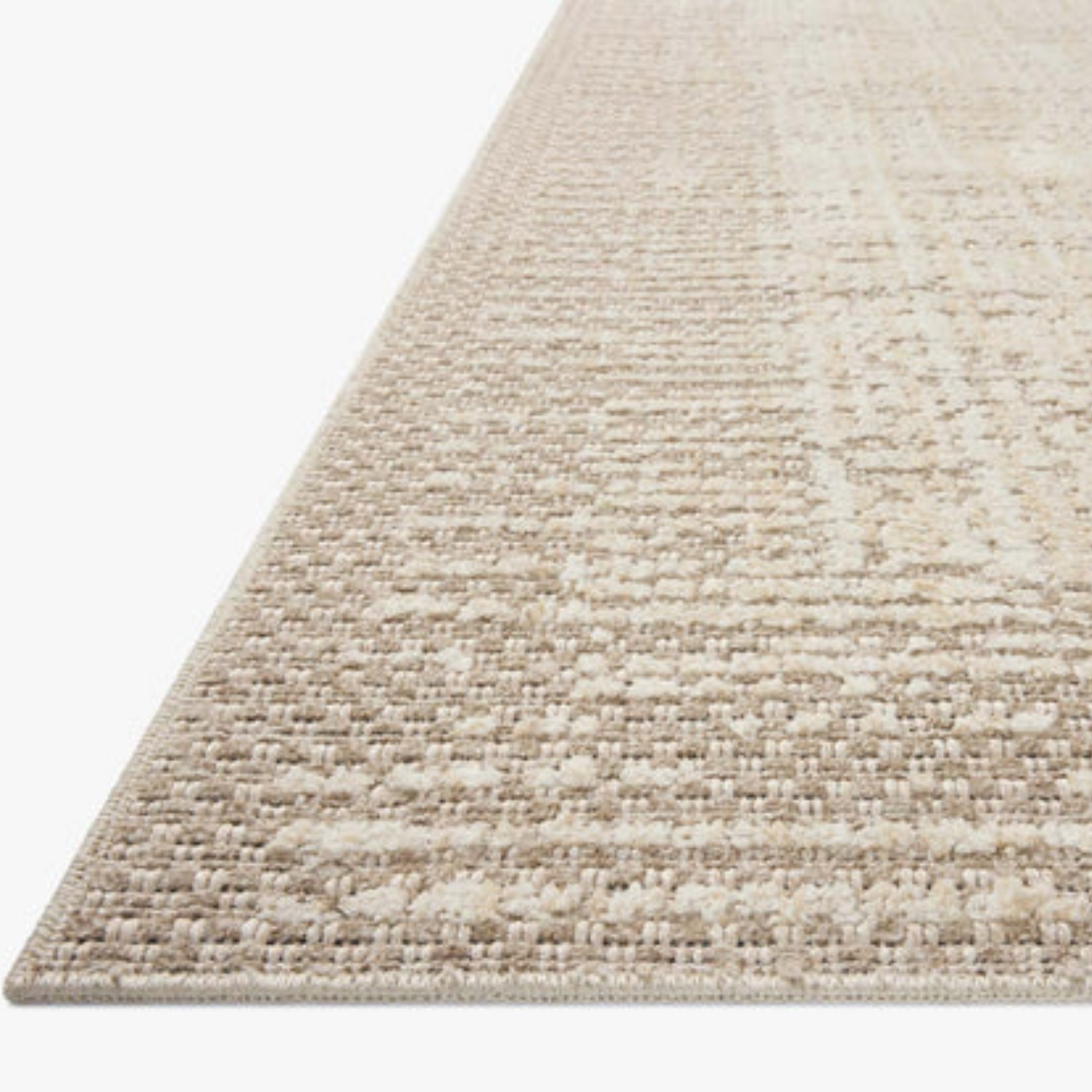 Angled full view of Homvirex Bexley Natural Taupe area rug