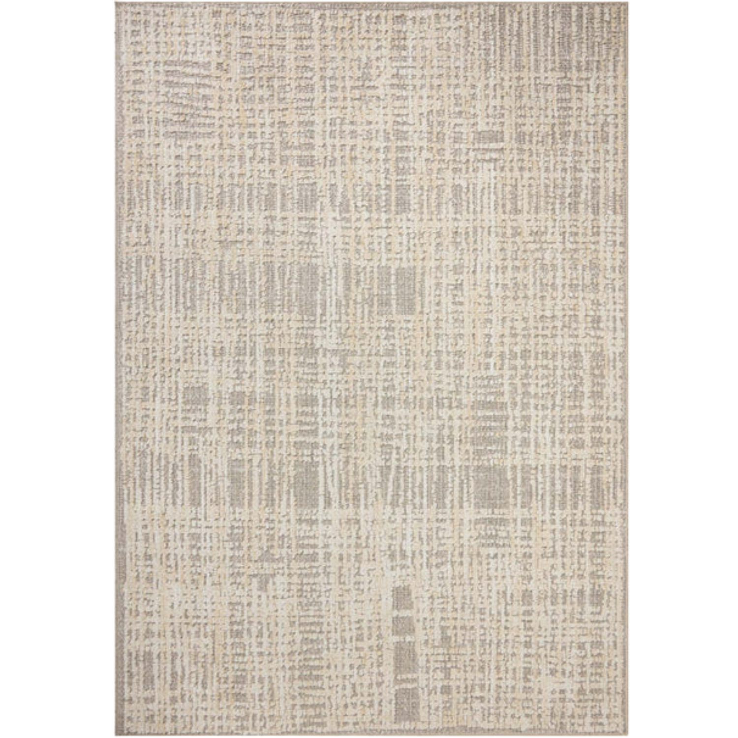 Full view of Homvirex Bexley Natural Dove area rug