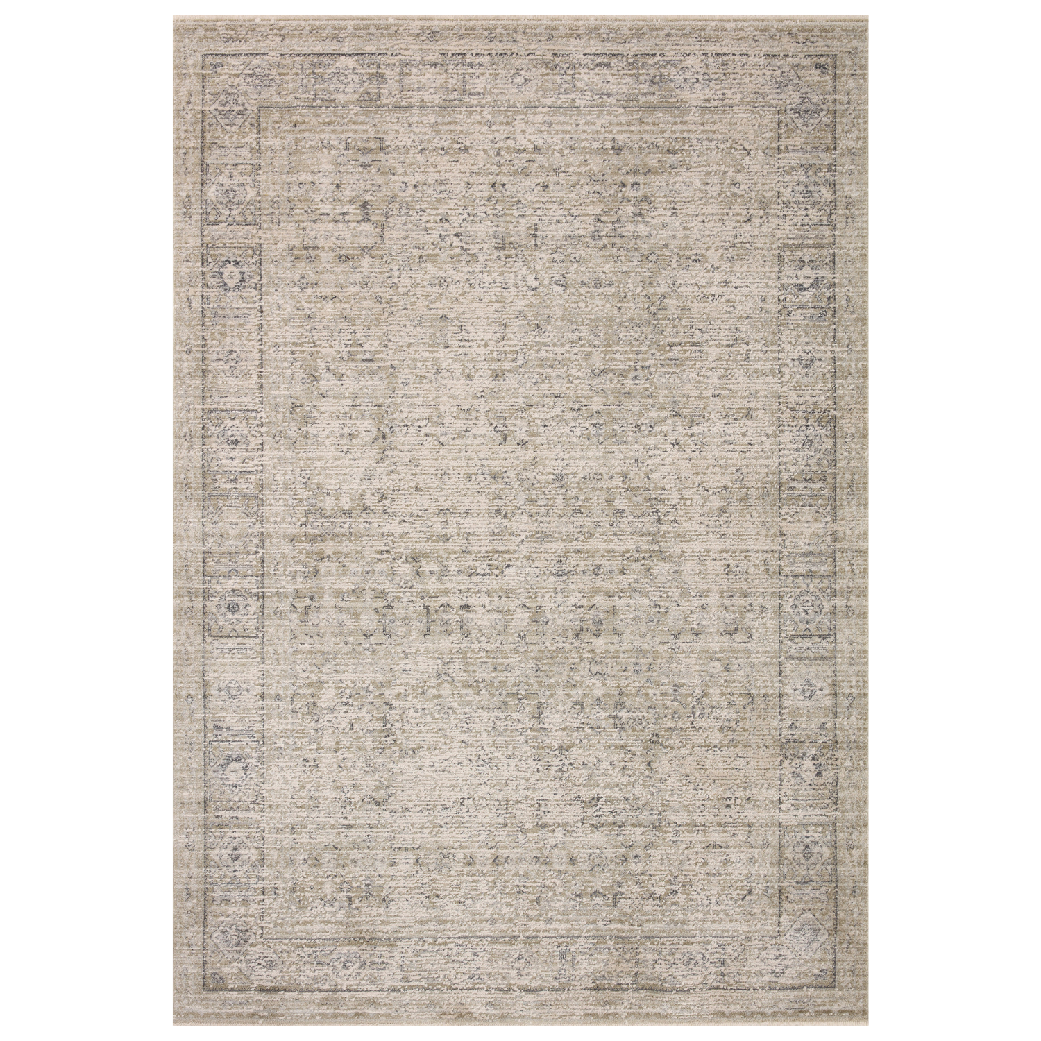 Full view of Homvirex Alie Taupe Dove area rug
