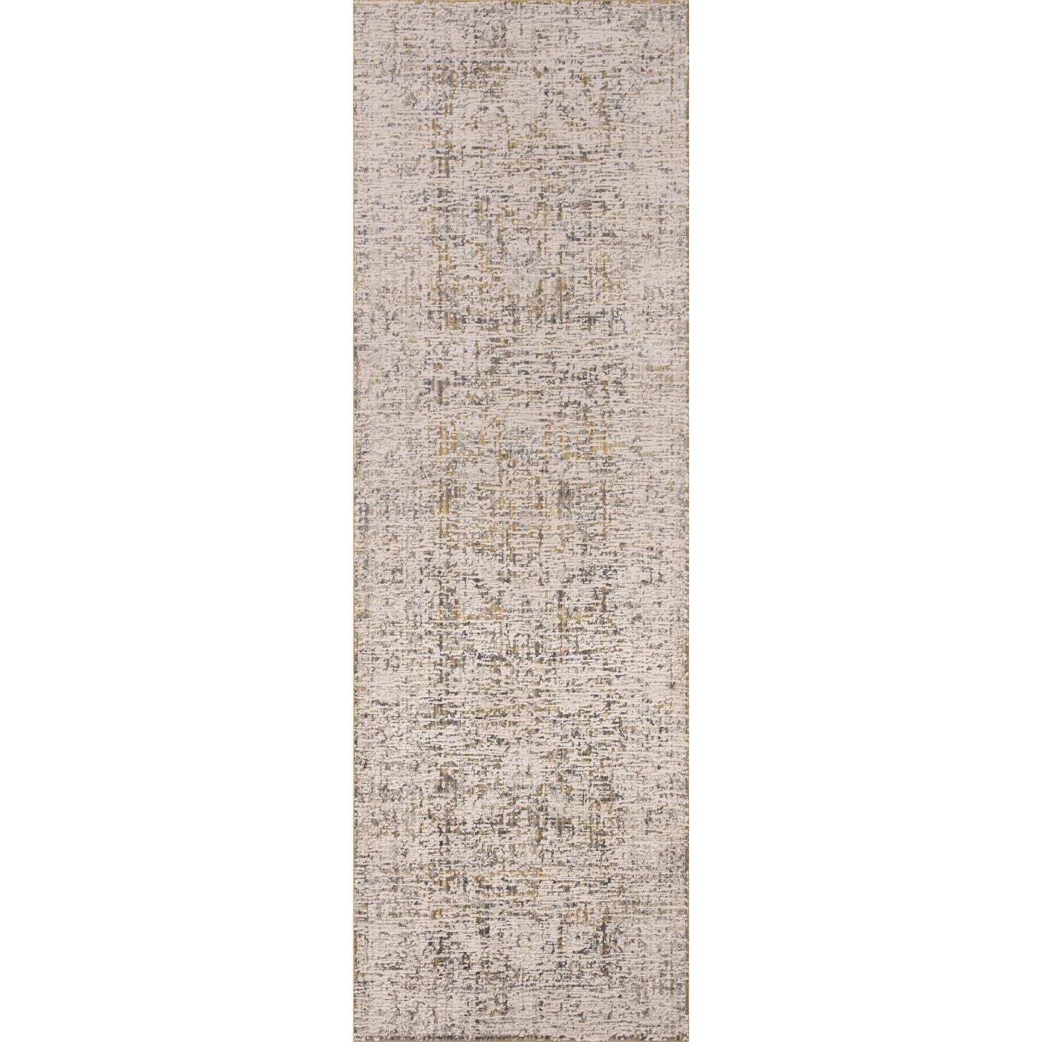 Full runner view of Homvirex Alie Gold Beige rug